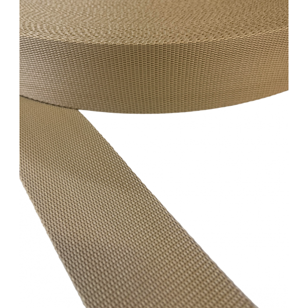 Strap Soft Synthetic Color Beige Width 50 mm Thickness 1.5 mm